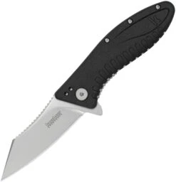Kershaw Grinder Black Linerlock Assisted Open Folding Pocket Knife 1319
