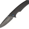 Kershaw Halogen Carbon Fiber Linerlock Black A/O Blade Folding Knife 1336BW