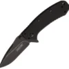 Kershaw Cryo Blackwash Framelock G10 Assisted A/O Flipper Folding Knife 1555G10BW