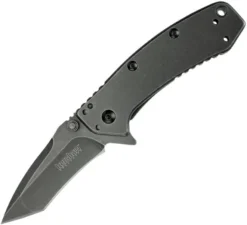 Kershaw Cryo Framelock Black Wash Finish Folding Tanto A/O Blade Knife 1555TBWX