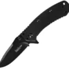 Kershaw Large Cryo II Hinderer Black Assisted A/O Knife 1556BLK