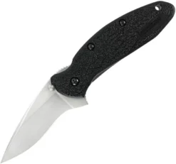 Kershaw Scallion Linerlock A/O Stainless Folding Blade Black Handle Knife 1620X