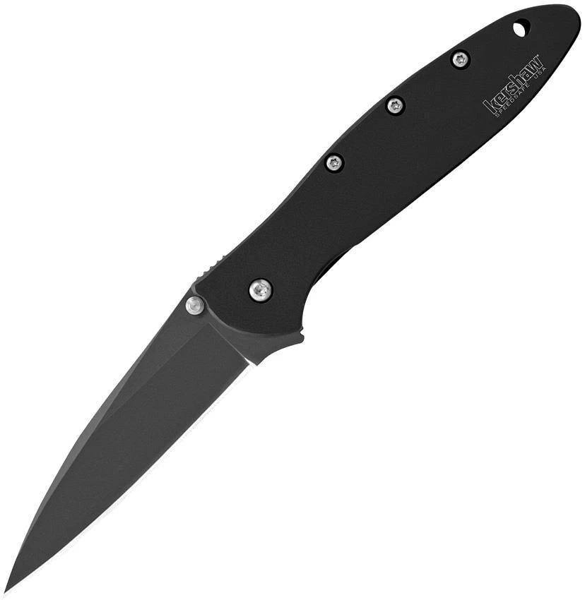 Kershaw Leek Framelock A/O Black DLC Coated Blade Folding Knife EDC 1660CKT - Image 3