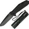 Kershaw Brawler Linerlock A/O Knife & CREE LED Flashlight Pack 1990KITX