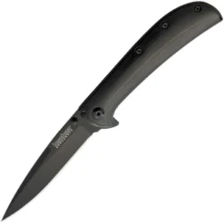 Kershaw AM-3 Framelock A/O Drop Pt Blade Black G10 Handle Folding Knife 2335BLK