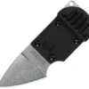 Kershaw AM-6 Fixed Stonewash Black Neck Knife + Sheath 2345