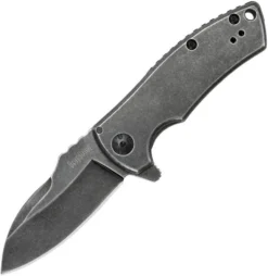 Kershaw Spline Framelock A/O Blade Blackwash Handle Folding Knife EDC 3450BW