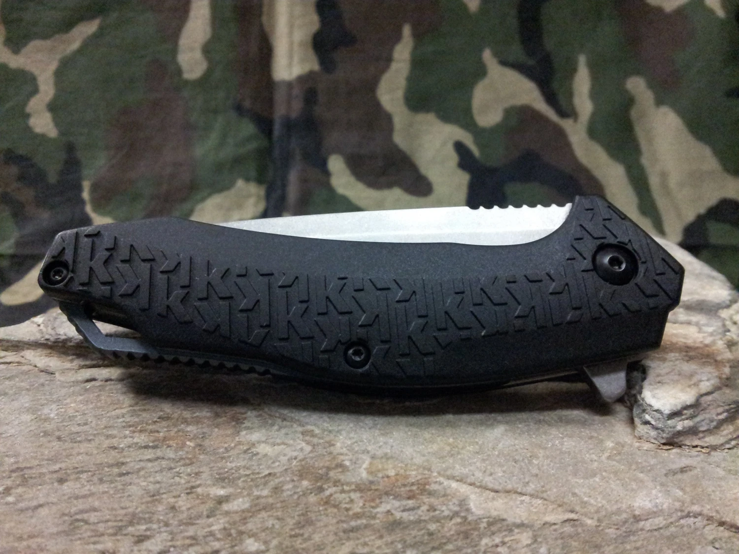 Kershaw Freefall A/O Folding Knife Stainless Tanto Plain Edge Reversible - 3840 - Image 4