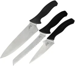 Kershaw Emerson 3pc Fixed Stainless Bread Chefs Knife Kitchen Cook Set 6100