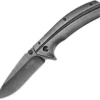 Kershaw Filter A/O Drop Pt Blade Blackwash Finish Framelock Folding Knife 1306BW
