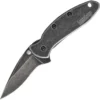 Kershaw Chive Framelock A/O Blackwash Folding Knife 1600BLKBW