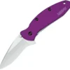 Kershaw Scallion Linerlock A/O Recurve Blade Purple Folding Knife EDC 1620PUR
