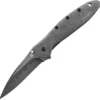Kershaw Leek Framelock A/O Blackwash Steel Blend Blade Folding Knife 1660CBBW