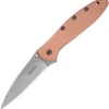 Kershaw Leek Linerlock A/O Copper Folding Pocket Knife 1660cu