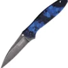Kershaw Leek A/O Digital Camo Blue Blackwash SpeedSafe Folding Knife 1660DBLU