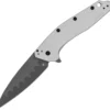 Kershaw Dividend Composite A/O Linerlock Gray Aluminum Folding Knife 1812BBCB