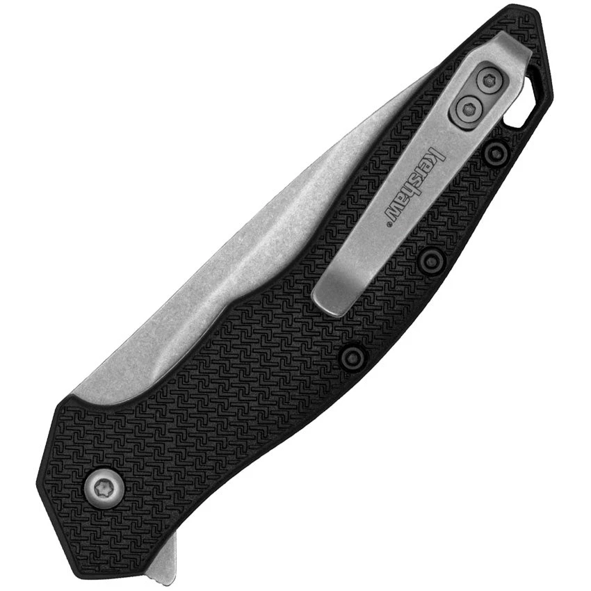 Kershaw Shoreline Linerlock A/O Black Nylon 8Cr13MoV Steel Folding Pocket Knife 1845 - Image 2
