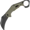 Kershaw Outlier Linerlock A/O Green GFN Folding 8Cr13MoV Pocket Knife 2064ODBW
