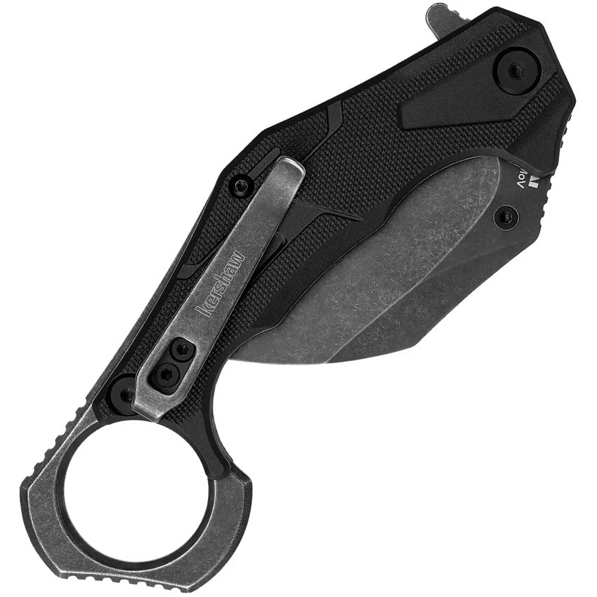 Kershaw Outlier Pocket Knife Linerlock A/O Black Folding 8Cr13MoV Karambit 2064 - Image 2