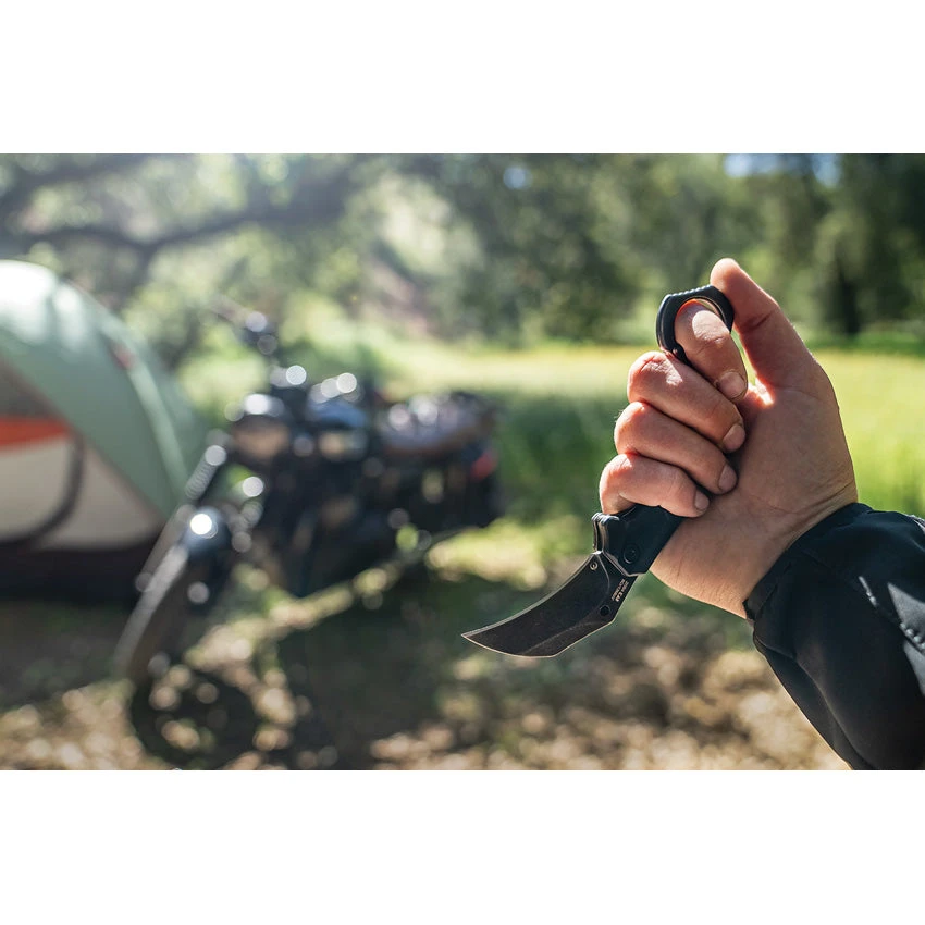 Kershaw Outlier Pocket Knife Linerlock A/O Black Folding 8Cr13MoV Karambit 2064 - Image 3