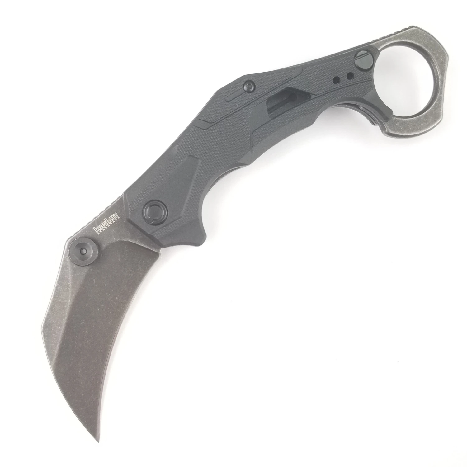 Kershaw Outlier Pocket Knife Linerlock A/O Black Folding 8Cr13MoV Karambit 2064 - Image 6