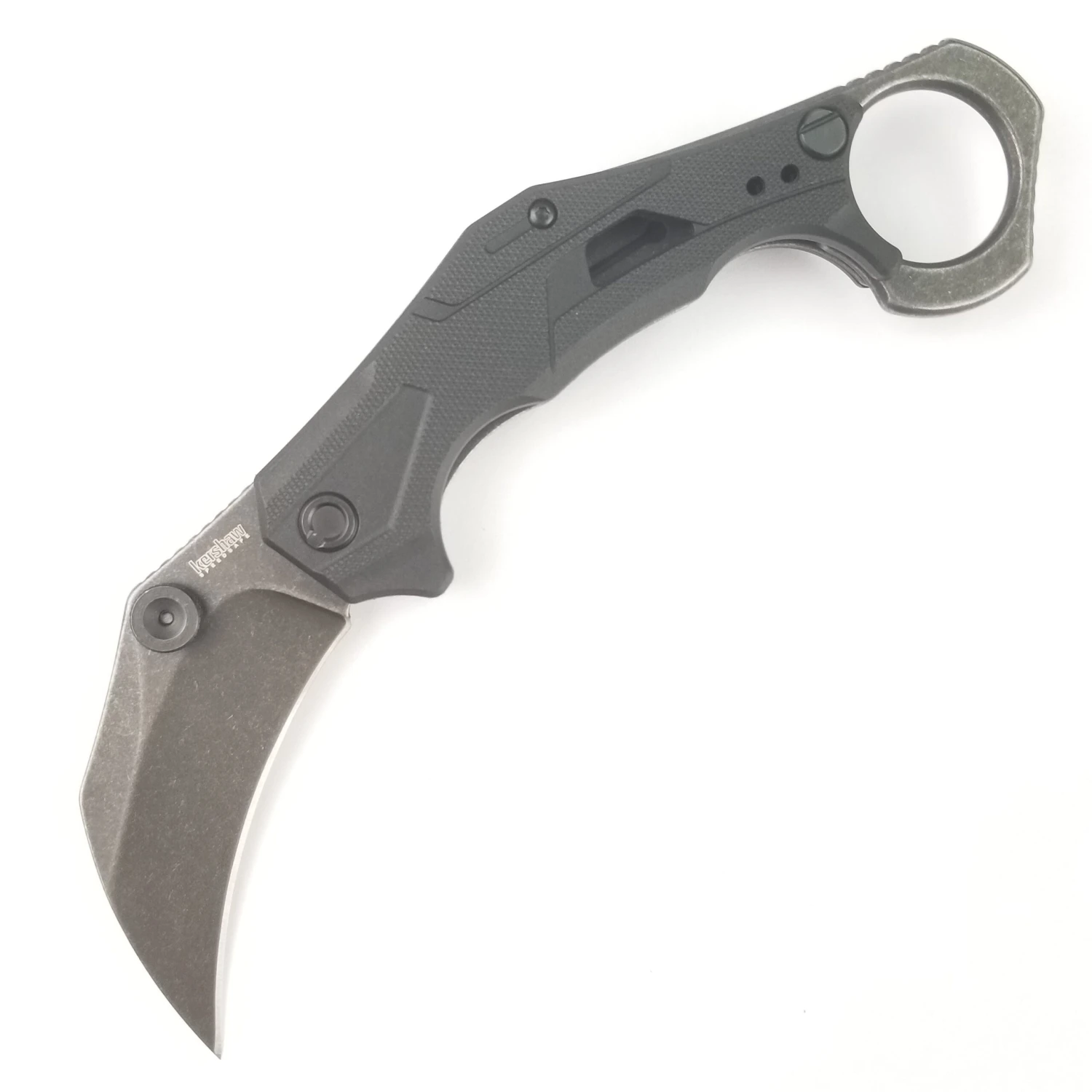 Kershaw Outlier Pocket Knife Linerlock A/O Black Folding 8Cr13MoV Karambit 2064 - Image 7