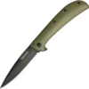 Kershaw AM-4 Framelock A/O Blade Green & Black Handle Folding Knife 2330GRNBLK