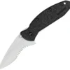 Kershaw Scallion Framelock A/O Factory Second Black Folding Pocket Knife X1620STB