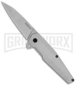 Kershaw Achieve Steel Assisted Opening Knife - Stonewash Plain