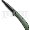 Kershaw Al Mar AM-4 Green G-10 Assisted Opening Knife - Black Plain