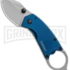 Kershaw Antic Frame Lock Knife Blue - 1.75" Bead Blast Drop Point