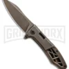 Kershaw Boilermaker Assisted Opening Frame Lock Knife Brown Stainless Steel