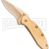 Kershaw Chive 24K Gold Plated Assisted Opening Knife - Gold
