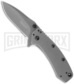 Kershaw Cryo Flipper Assisted Opening Knife - Gray Plain