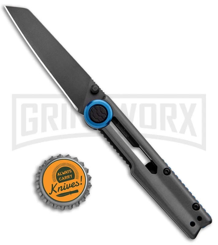 Kershaw Decibel Frame Lock Knife Gray Stainless Steel - Gray Titanium - Image 4