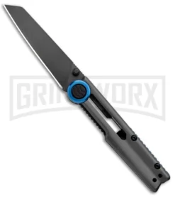 Kershaw Decibel Frame Lock Knife Gray Stainless Steel - Gray Titanium