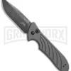 Kershaw Emerson Launch 5 Gray Automatic Knife - Black SW Plain