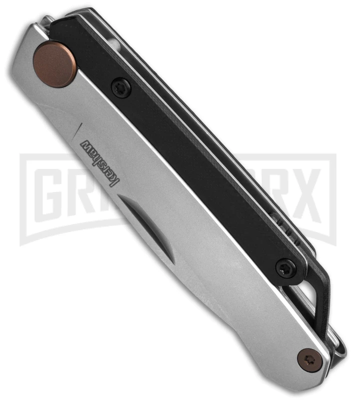 Kershaw Esteem Steel/Black G-10 Slip Joint Knife - Bead Blast Plain - Image 2