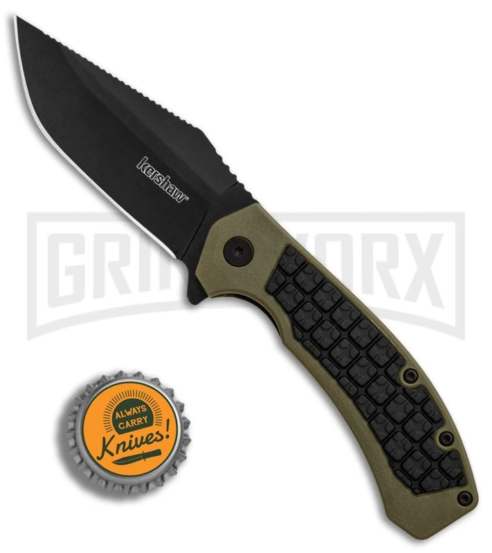 Kershaw Faultline Liner Lock Knife Green/Black GFN Black 8760 - Image 4