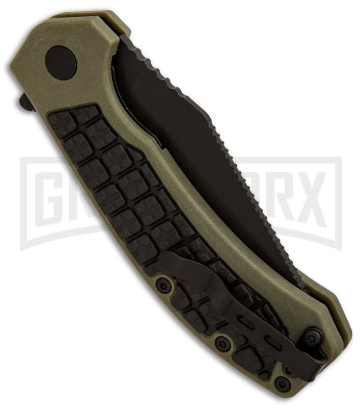 Kershaw Faultline Liner Lock Knife Green/Black GFN Black 8760 - Image 2