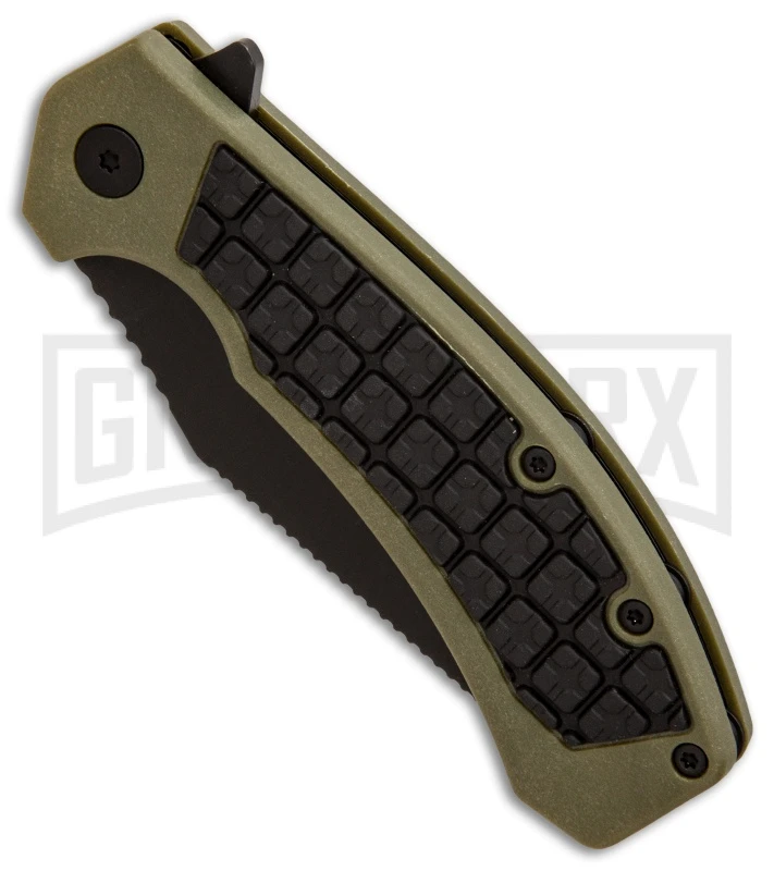 Kershaw Faultline Liner Lock Knife Green/Black GFN Black 8760 - Image 3