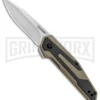 Kershaw Anso Fraxion Liner Lock Knife CF/Tan G-10 - Stonewash