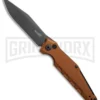 Kershaw Launch 7 Galyean Earth Brown Automatic Knife - Black Plain
