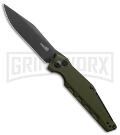 Kershaw Launch 7 Galyean OD Green Automatic Knife - Black Plain