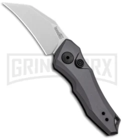 Kershaw Launch 10 Gray Automatic Knife CA Legal - Stonewash Plain