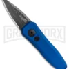 Kershaw Launch 4 Damascus Automatic Knife Blue CA Legal - Plain