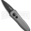Kershaw Launch 4 Gray Automatic Knife CA Legal - Black Plain