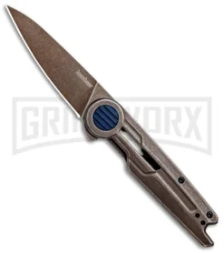 Kershaw Parsec Frame Lock Knife Brown PVD Stainless Steel - Brown SW