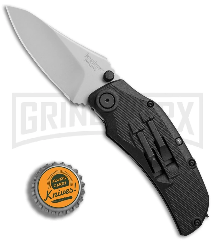 Kershaw Payload Folding 3.375" Knife W/ 5-Bit Screwdriver Set - Bead Blast - Image 6