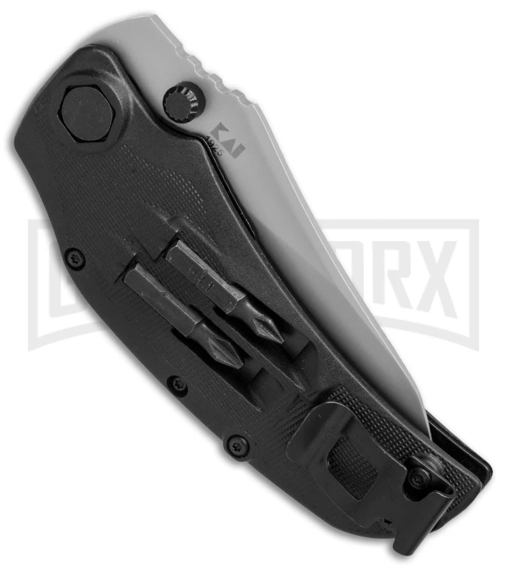 Kershaw Payload Folding 3.375" Knife W/ 5-Bit Screwdriver Set - Bead Blast - Image 2